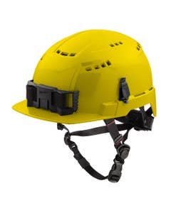Milwaukee Yellow Front Brim Vented Type 2 Class C Safety Helmet w/ BOLT 48-73-1322