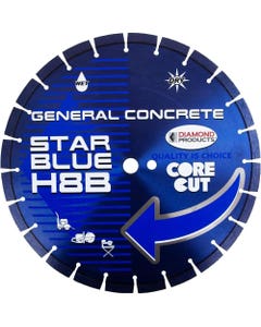 Diamond Products 12" x .110" Star Blue Wet/Dry High Speed Blade H8B Concrete 92398