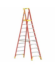 Werner 16ft. Reach Height Fiberglass Podium Ladder 10ft. Type IA PD6210